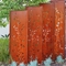 녹슨 빨간 코르텐 강 프라이버시 스크린 패널 야외 1800x900mm